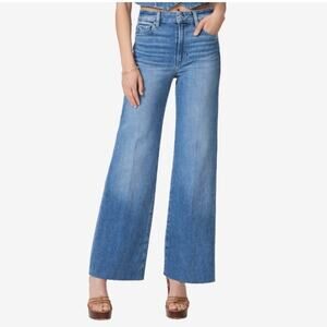 Paige Womens Anessa High Rise Wide Leg Jeans in Flamenco Distressed 31"